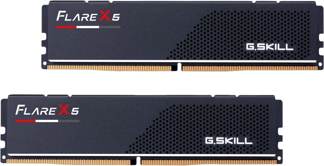 G.Skill Flare X5 - DDR5 - Kit - 32GB: 2 x 16GB - DIMM 288-PIN Low Profile - 5600 MHz / PC5-44800 - CL36 - non-ECC - mattschwarz (F5-5600J3636C16GX2-FX5) von G.Skill