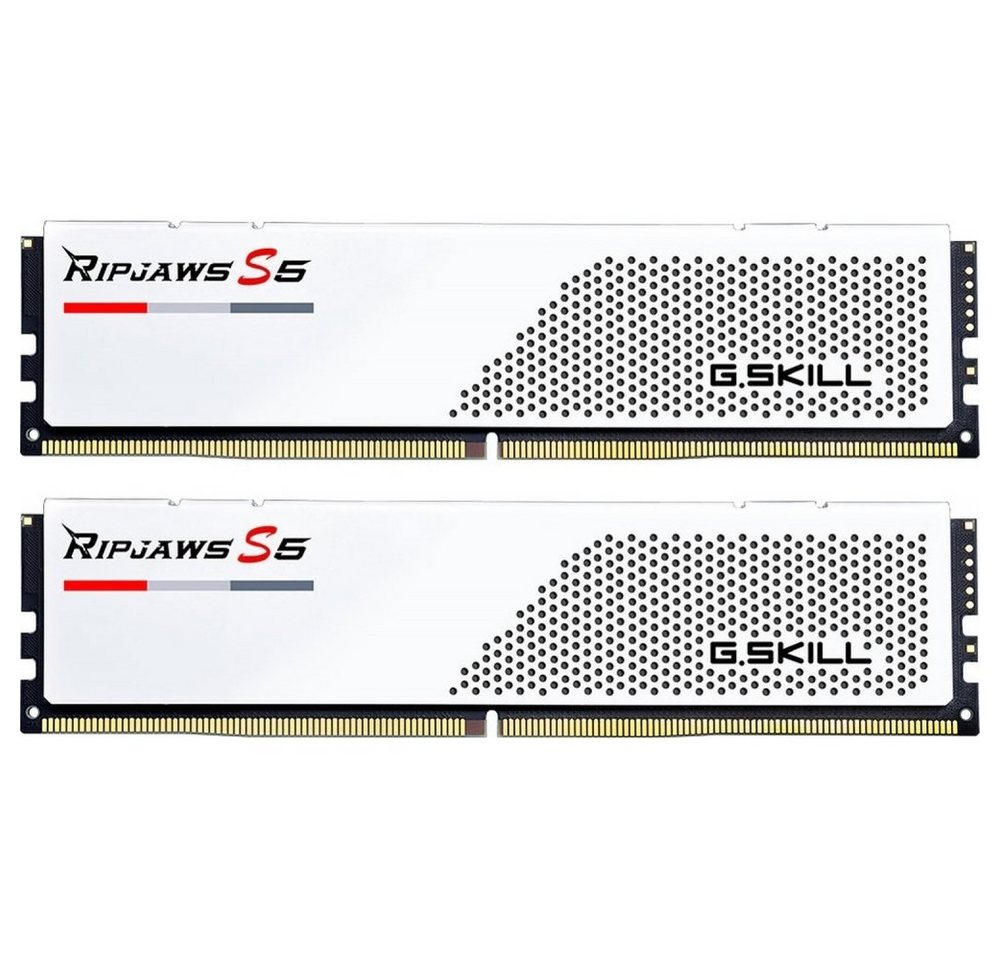 G.Skill Ripjaws S5 DIMM 32 GB DDR5-5600 Dual-Kit - Arbeitsspeicher - weiß Arbeitsspeicher G.Skill Ripjaws S5 DIMM 32 GB DDR5-5600 Dual-Kit - Arbeitsspeicher - weiß Arbeitsspeicher von G.Skill