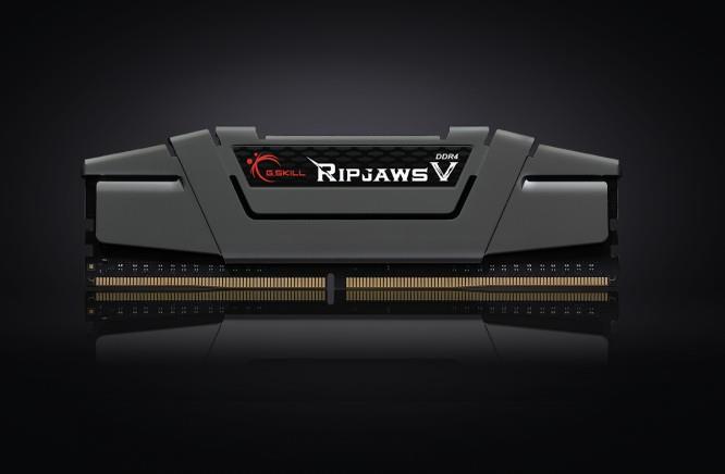 G.Skill Ripjaws V - DDR4 - 16 GB : 2 x 8 GB - DIMM 288-PIN - 3200 MHz / PC4-25600 - CL16 - 1.35 V - ungepuffert - nicht-ECC - gunmetal-grau (F4-3200C16D-16GVGB) von G.Skill