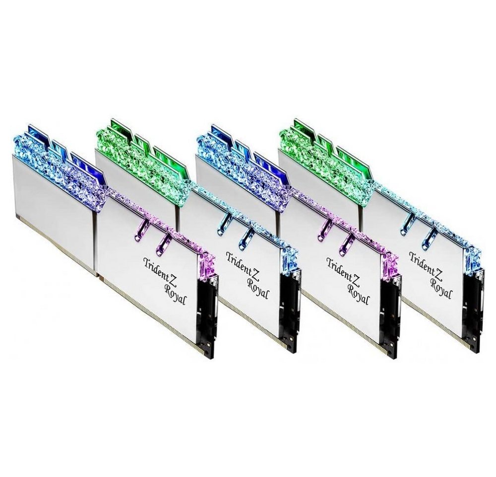 G.Skill Trident Z Royal 64 GB DDR4-3200 Quad-Kit - Arbeitsspeicher - silber Arbeitsspeicher G.Skill Trident Z Royal 64 GB DDR4-3200 Quad-Kit - Arbeitsspeicher - silber Arbeitsspeicher von G.Skill