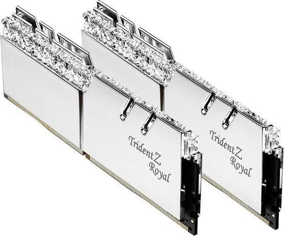 G.Skill Trident Z Royal Series - DDR4 - 32 GB: 2 x 16 GB - DIMM 288-PIN - 3200 MHz / PC4-25600 - CL16 - 1.35 V - ungepuffert - non-ECC - Silber (F4-3200C16D-32GTRS) von G.Skill