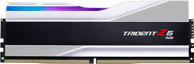 G.Skill Trident Z5 RGB - DDR5 - Kit - 32 GB: 2 x 16 GB - DIMM 288-PIN - 6000 MHz / PC5-48000 - CL30 - 1.35 V - ungepuffert - non-ECC - metallisch silber G.Skill Trident Z5 RGB - DDR5 - Kit - 32 GB: 2 x 16 GB - DIMM 288-PIN - 6000 MHz / PC5-48000 - CL30 - 1.35 V - ungepuffert - non-ECC - metallisch silber von G.Skill