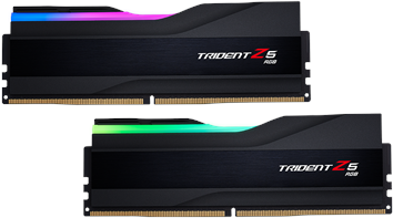 G.Skill Trident Z5 RGB - DDR5 - Kit - 32GB: 2 x 16GB - DIMM 288-PIN - 5600 MHz / PC5-44800 - CL40 - non-ECC - mattschwarz (F5-5600J4040C16GX2-TZ5RK) von G.Skill