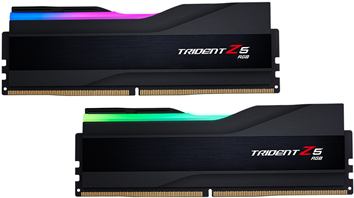 G.Skill Trident Z5 RGB - DDR5 - Kit - 32GB: 2 x 16GB - DIMM 288-PIN - 6000 MHz / PC5-48000 - CL36 - non-ECC - mattschwarz (F5-6000J3636F16GX2-TZ5RK) von G.Skill