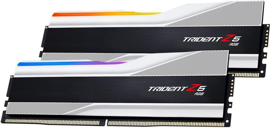 G.Skill Trident Z5 RGB - DDR5 - Kit - 64GB: 2 x 32GB - DIMM 288-PIN - 6000 MHz / PC5-48000 - CL30 - non-ECC - metallisch silber (F5-6000J3040G32GX2-TZ5RS) von G.Skill