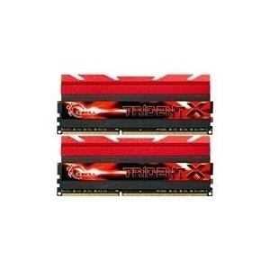 G.Skill TridentX Series - DDR3 - 16 GB : 2 x 8 GB - DIMM 240-PIN - 2400 MHz / PC3-19200 - CL10 - 1.65 V - ungepuffert - nicht-ECC (F3-2400C10D-16GTX) von G.Skill