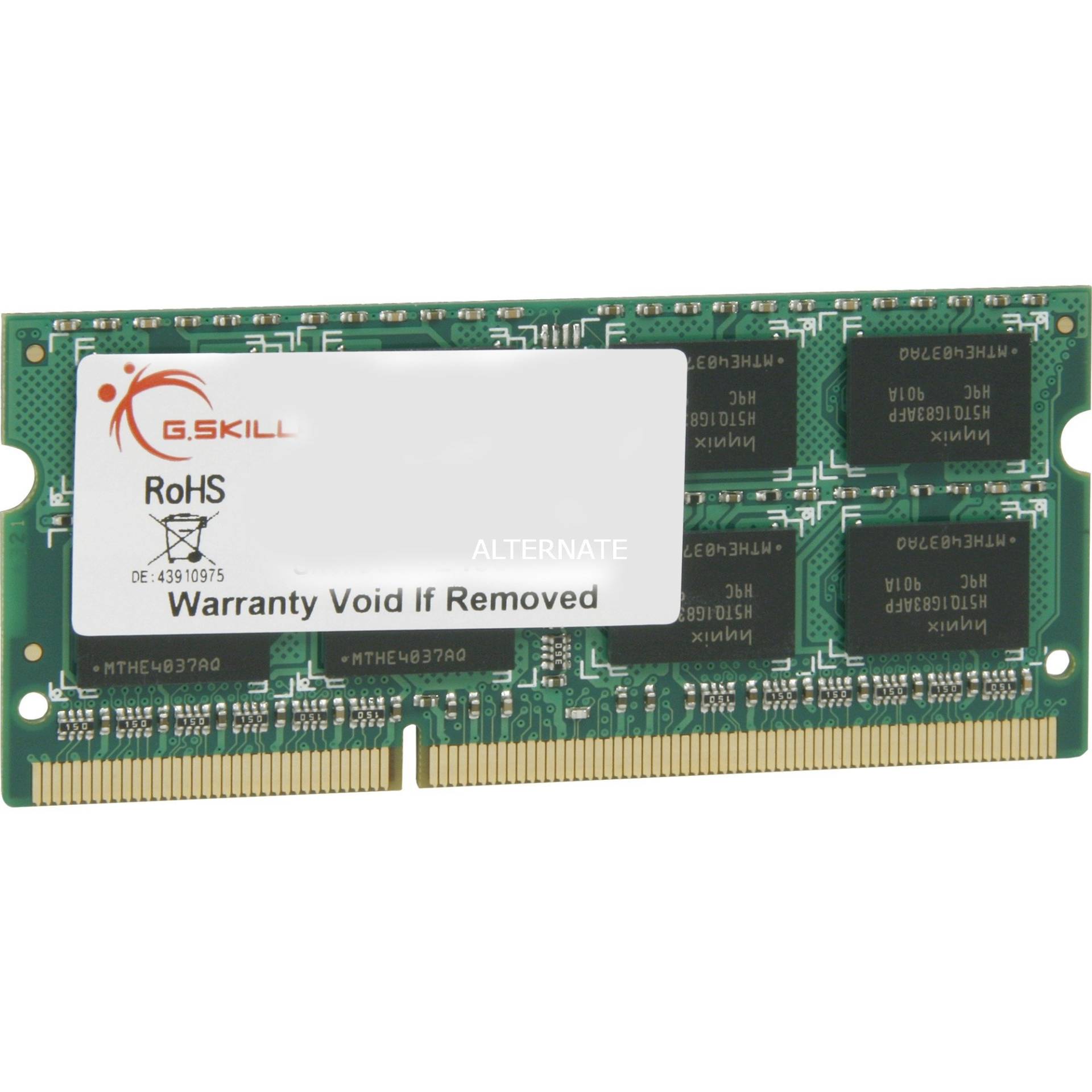 SO-DIMM 4 GB DDR3-1600  , Arbeitsspeicher von G.Skill