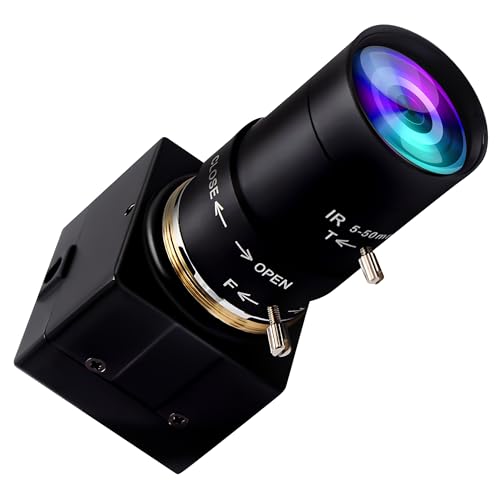 G 100fps Varifokal USB Kamera 4facher optischer Zoomen Webcam,2.8-12mm Varifocus Webkamera,2MP manueller Zoom Gun Kamera CMOS OV2710 Telekamera 1080P Video Web Cam für Windows Linux Mac von G