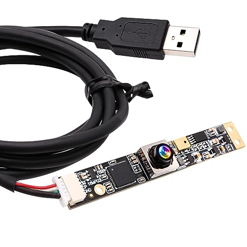 G 16MP Autofokus-USB-Kamera mit Mikrofon für Computer, Mini-UVC-USB2.0-Lightburn-Kamera, Micro-USB-Sicherheits-PC-Kameramodul, Lasergravur-Webcam-Board (100-Grad-Objektiv ohne Verzerrung) von G