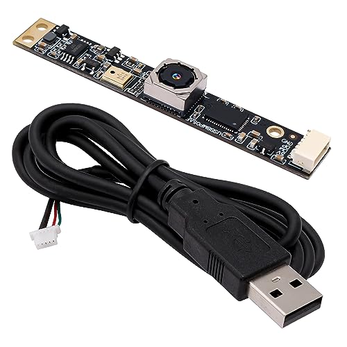 G 8MP USB-Kameramodul mit Mikrofon, Autofokus, PC-Kamera für Computer, 4K-Lightburn-Kamera für Lasergravierer, Mini-Autofokus-Webcam-Board, CCTV-USB-Überwachungskamera für Raspberry Pi Laptop von G