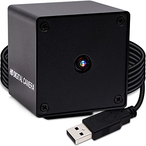 G ELP 48 MP Autofokus-USB-Kamera mit Metallgehäuse für Computer, Weitwinkel Webcam, Mini-UVC-USB2.0-PC-Kamera Lightburn-Kamera für Raspberry Pi Jetson Nano (USB-Kamera mit Gehäuse) von G