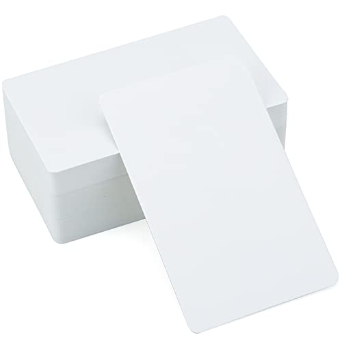 Blanko Papier Karten Weiß - 100 Stk Papierkarten Blanko - 88x54MM Flash-Karten Visitenkarten für Nachrichten, DIY, als Geschenk von G2PLUS