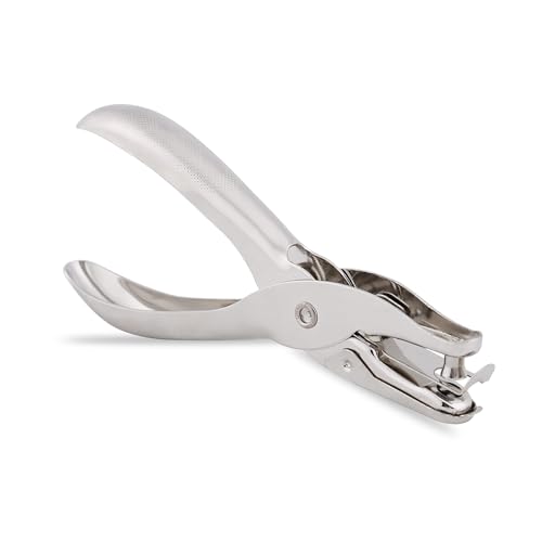 Brillaint Style Einzellochstanzer, Einzellochzange, Loch, Chrom, Metall, 10 Blatt Kapazität Brillaint Style Einzellochstanzer, Einzellochzange, Loch, Chrom, Metall, 10 Blatt Kapazität von G4GADGET