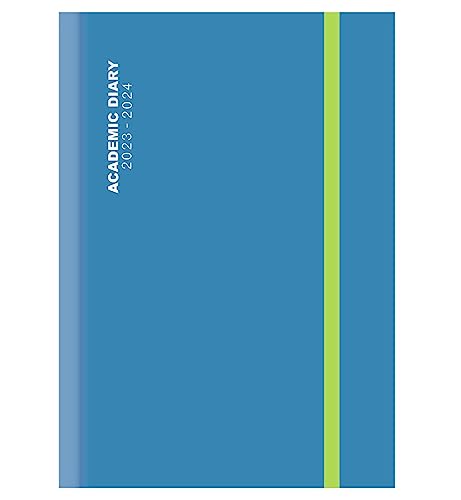 G4GADGET 2023-2024 A4 Blue Mid-Year Day a Page Academic Diary Glossy Hardback von G4GADGET