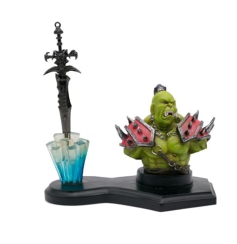 WOW Orc Brieföffner und Beschwerer - kleines Schwert - Schwertminiatur - Schreibtisch Gadget - Paper Knife - Messer festehende Klinge von G8DS