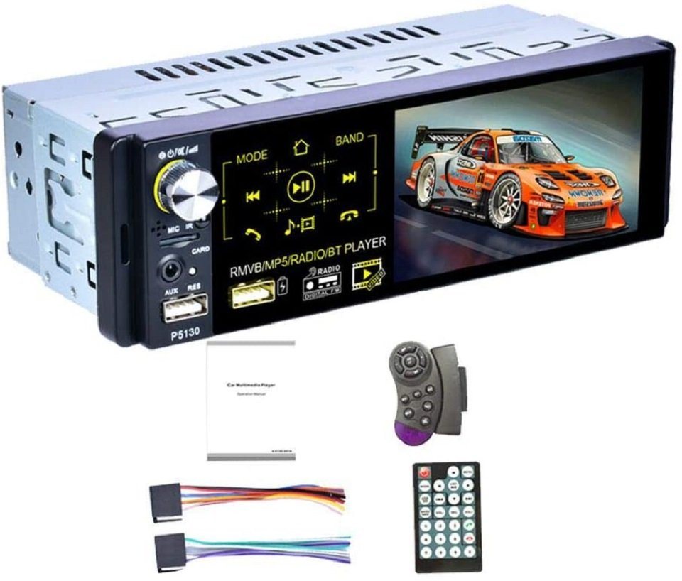 GABITECH 1 DIN 4.1 Zoll Autoradio Empfänger MP5, Video Player FM BT USB SD Autoradio (FM, AM, RDS, FM / AM / RDS) von GABITECH