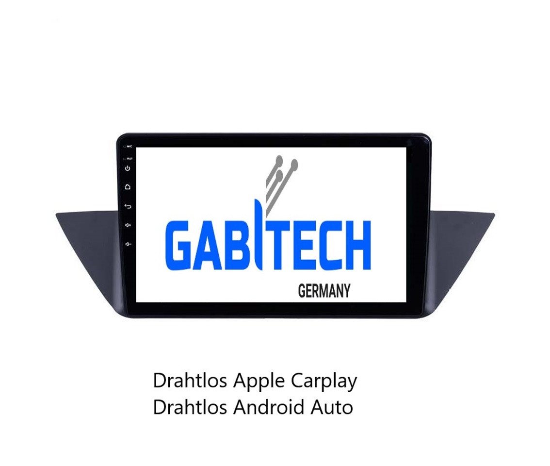 GABITECH für BMW X1 E84 2009-2012. 10 Android 13 Autoradio GPS Navi Carplay Autoradio (Drahtlos Carplay und Android Auto 4GB RAm 64GB ROM Octa-Core)" von GABITECH