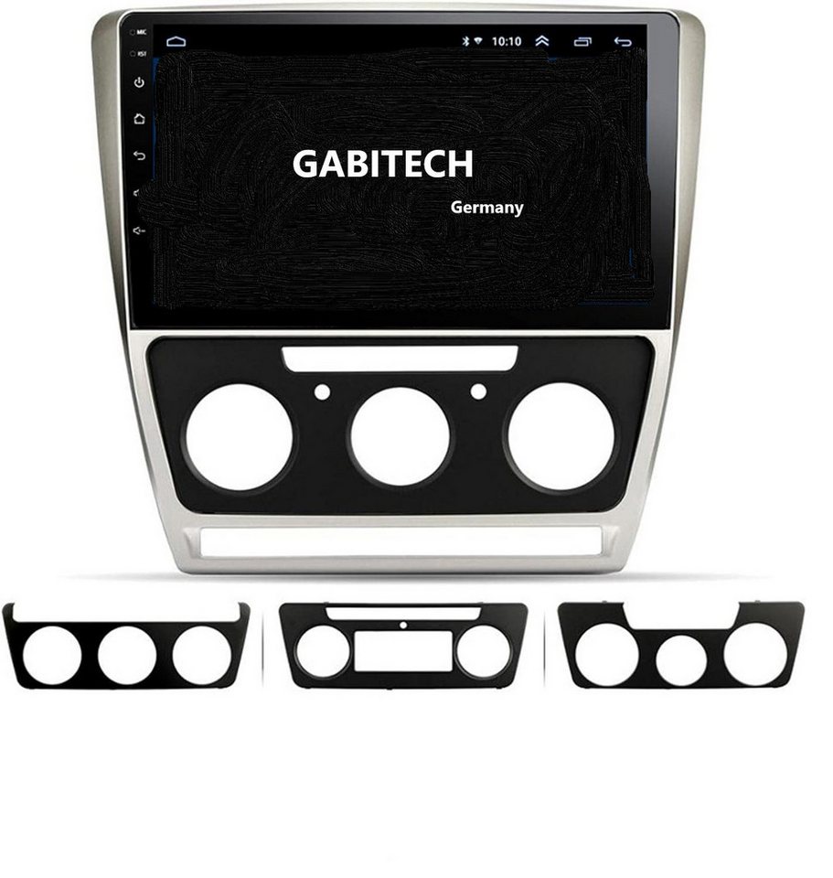 GABITECH 10" Android 13 Autoradio mit GPS Navi für Skoda Octavia 2007-2014 Autoradio (FM, AM, RDS) von GABITECH