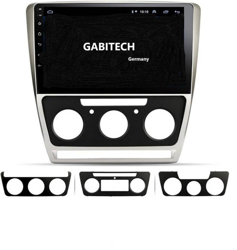 GABITECH 10" Android 13 Autoradio mit GPS Navi für Skoda Octavia 2007-2014 Autoradio (FM, AM, RDS) von GABITECH