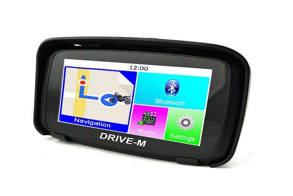 GABITECH 5 Zoll GPS Navigationsgerät Navi Drive-M Für Motorrad und PKW Motorrad-Navigationsgerät (Zentraleuropa (19 Länder), inklusive lebenslanger Kartenupdates, 2-in-1-Funktion für Motorrad und PKW) von GABITECH