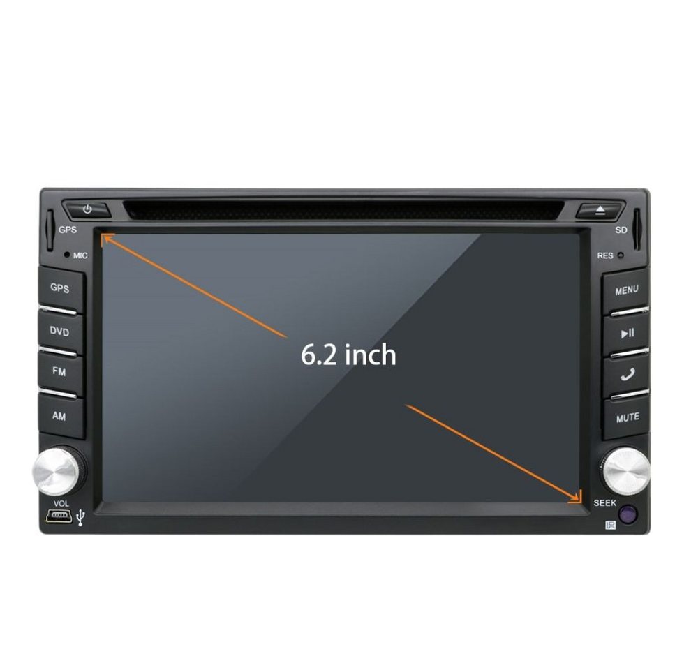 GABITECH 6.2" 2 DIN Carplay Android 13 Autoradio GPS Navi BT WIFI DVD Autoradio (Universal 2 DIN Autoradio- Drahtlos Carplay und Android Auto) GABITECH 6.2" 2 DIN Carplay Android 13 Autoradio GPS Navi BT WIFI DVD Autoradio (Universal 2 DIN Autoradio- Drahtlos Carplay und Android Auto) von GABITECH