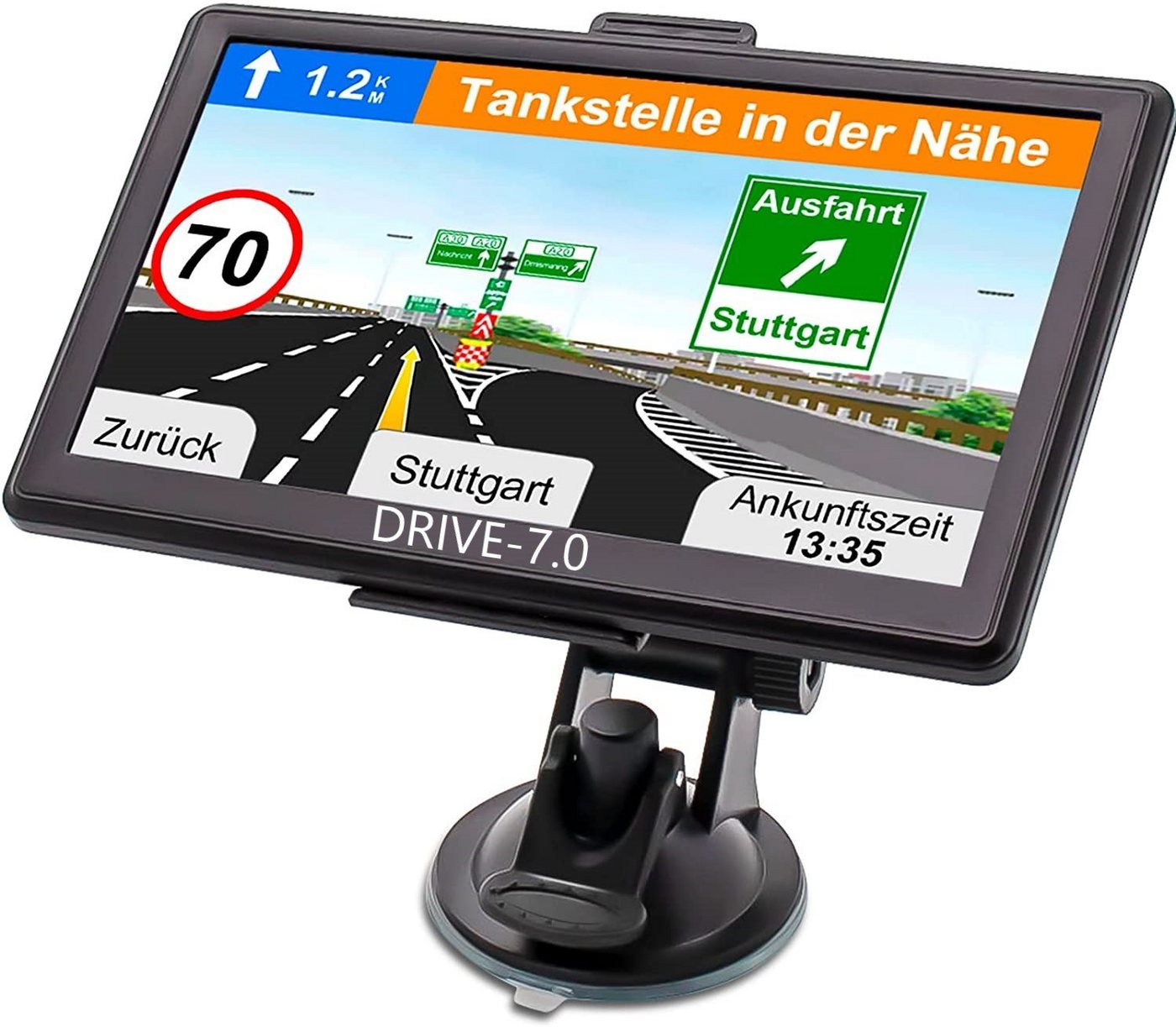 GABITECH 7 GPS Navigationssystem NAVI TMC funktion für LKW, PKW, BUS, WOMO LKW-Navigationsgerät" von GABITECH