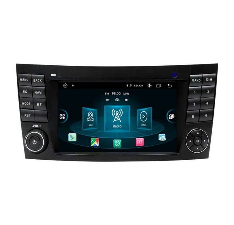 GABITECH 7 Zoll Autoradio GPS NAVIGATION für Mercedes Benz W211 CLS W219 W463 Autoradio (Drahtlos Carplay und Android Auto 8-Core) von GABITECH