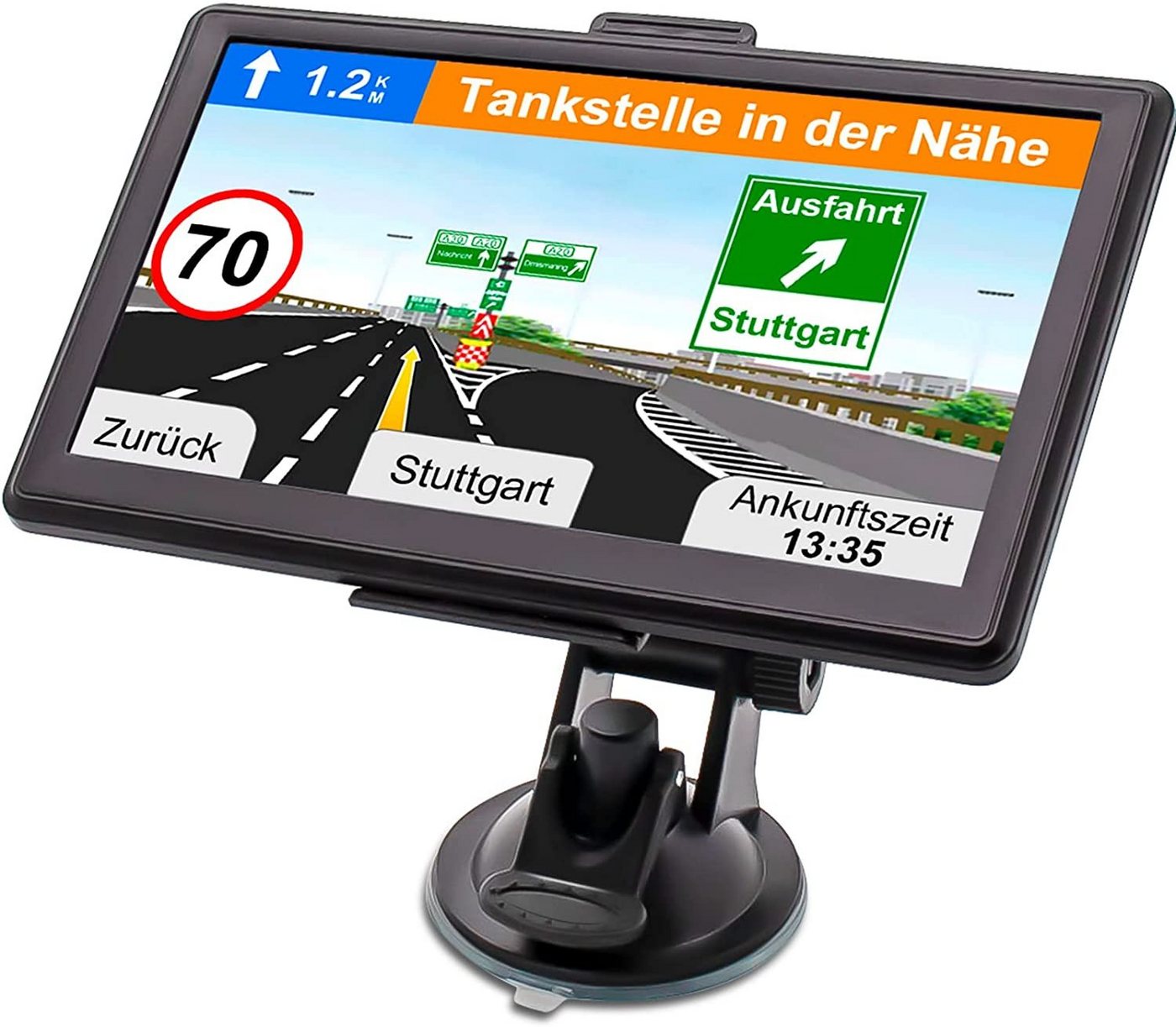 GABITECH 7 Zoll Navigationssystem GPS Navi Für LKW, PKW, WOMO. INKL kamera LKW-Navigationsgerät von GABITECH