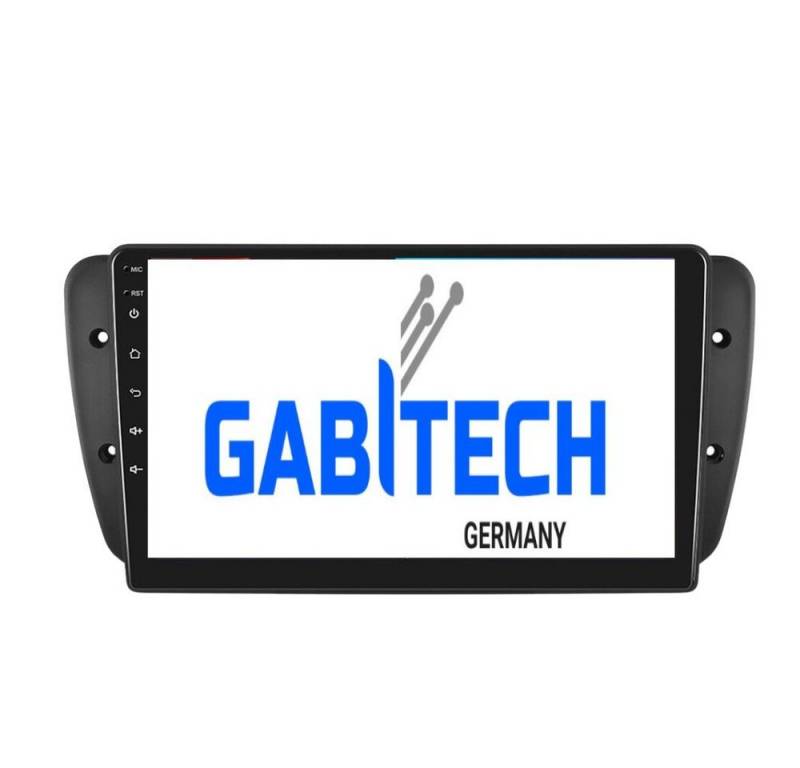 GABITECH 9" Android 13 Autoradio GPS Navi Für Seat IBIZA 2008-2015 Autoradio (Drahtloses Carplay & AndroidAuto,3D Navi, 8GB RAM, 128GB ROM,WiFi,DAB) von GABITECH