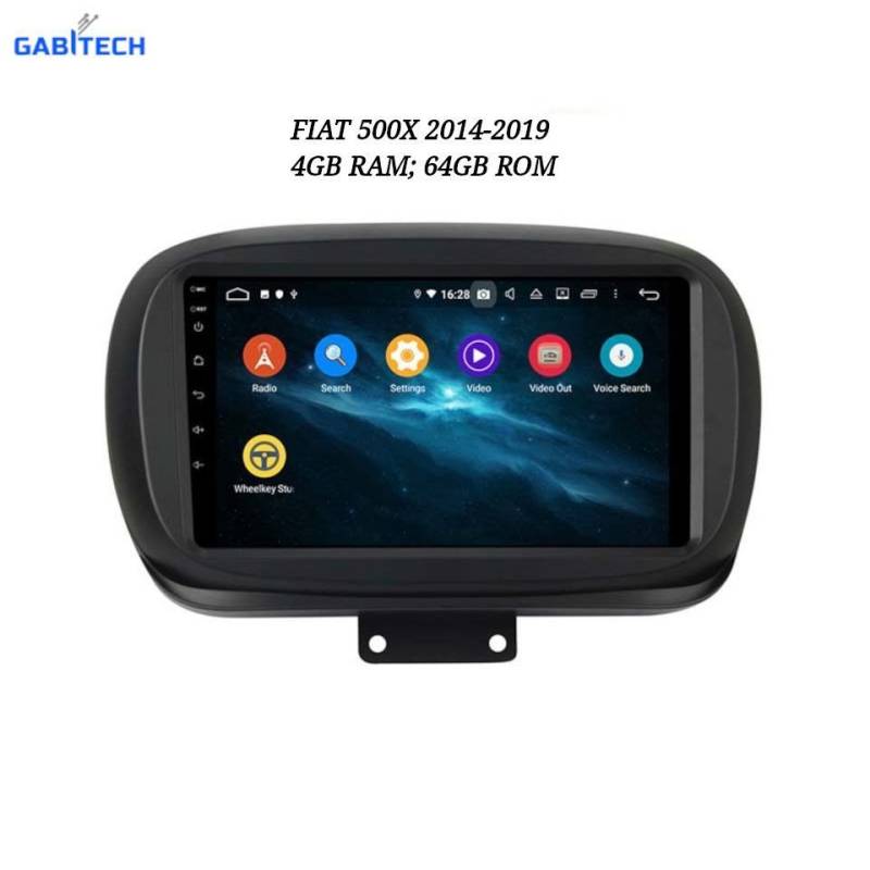 GABITECH 9" Android 13 Autoradio Navi für FIAT 500X 2014-2019 4GB RAM 64GB ROM Autoradio von GABITECH
