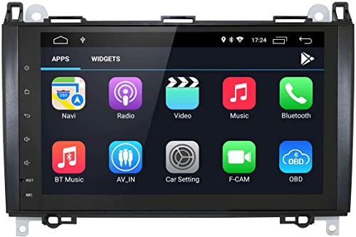 GABITECH 9 Zoll Android 10.0 Autoradio GPS Navi WiFi für Mercedes-Benz A und B Klasse, (2004-2012) Sprinter Vito Viano (2006-2015) (2GB RAM 32GB ROM) von GABITECH