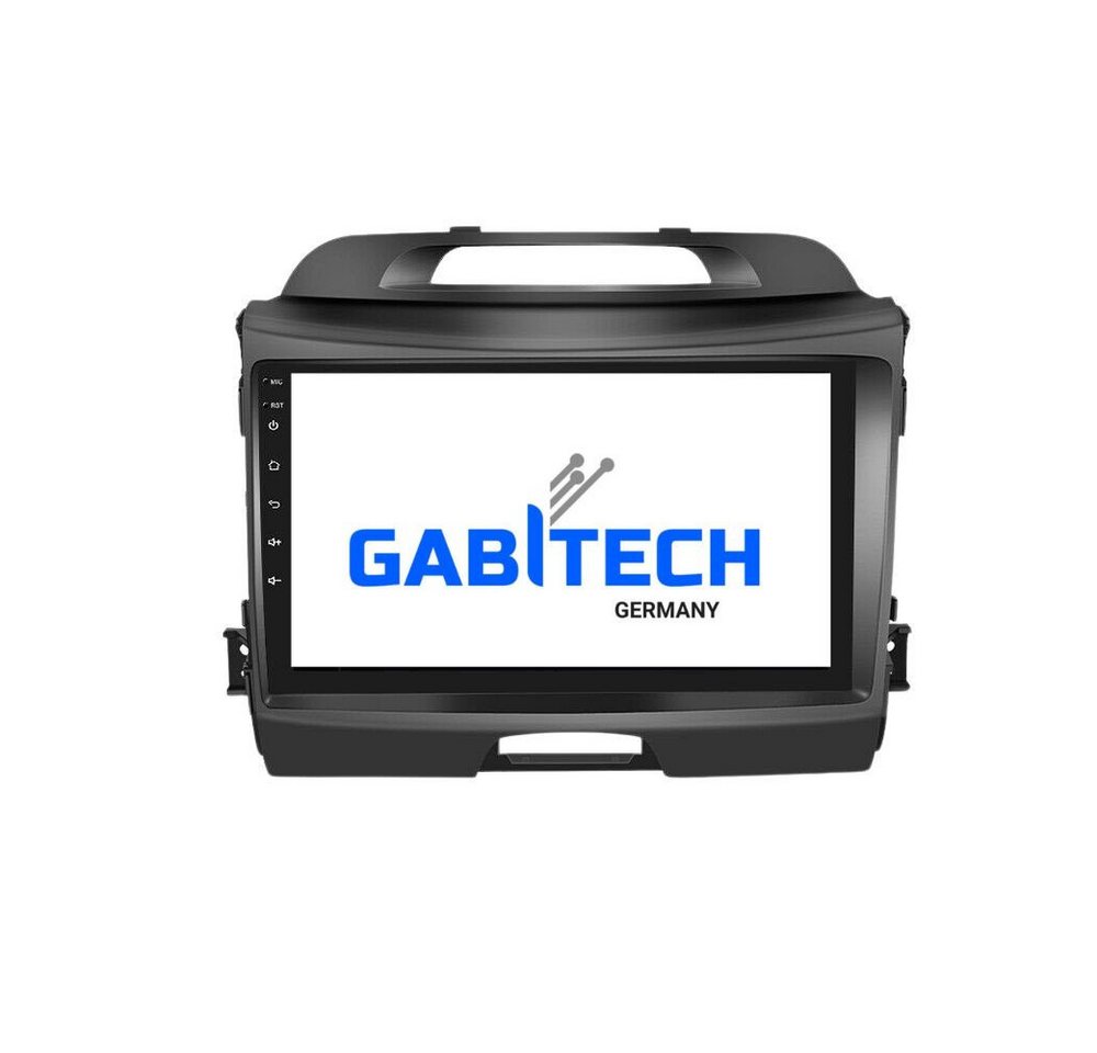 GABITECH 9 Zoll Android 13 Autoradio für KIA Sportage 2010-2016 BT FM USB Autoradio (Drahtloses Carplay & Android Auto,3D Navi,2GB RAM, 32GB ROM,WiFi, DAB) von GABITECH