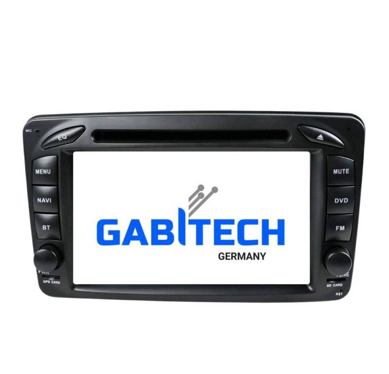 GABITECH Android 13 GPS Navi für Mercedes Benz C CLK Viano A-W168 W203 Autoradio (E-Klasse (W210) G-Klasse (W463) ML (W163) SLK Viano und Vito) von GABITECH