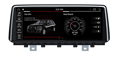 GABITECH Autoradio Android 10 GPS Navigator für X5 X6 E70 E71 CCC-System Quad Core 2 GB RAM 32 GB ROM mit iDrive-System beibehalten 10.25-Zoll-Touchscreen unterstützt Auto Play WiFi Carplay von GABITECH