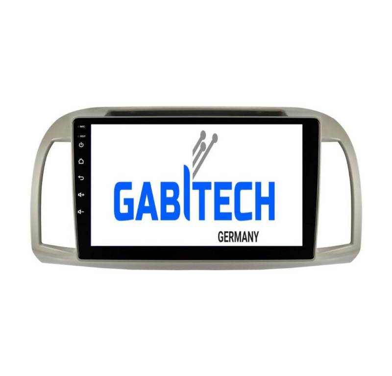 GABITECH 9" Autoradio Android 13 GPS Navi Carplay RDS Für NISSAN MICRA 3 K12 Autoradio (Drahtlos Carplay und Android Auto, 8GB RAM, 128GB ROM) von GABITECH