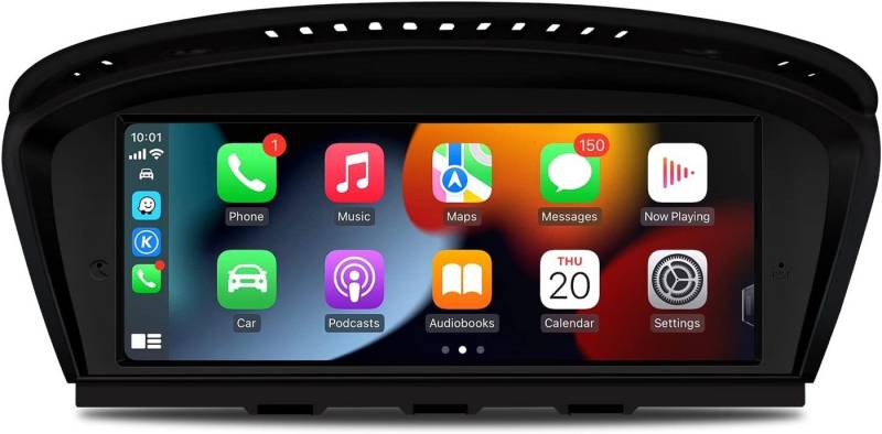 GABITECH Autoradio Navi für BMW E60 E61 E63 E64 E90 E91 E92 E93 3/5 Series CCC Autoradio (Drahtlos Carplay und Android Auto. 8.8 Zoll Octa-Core) von GABITECH