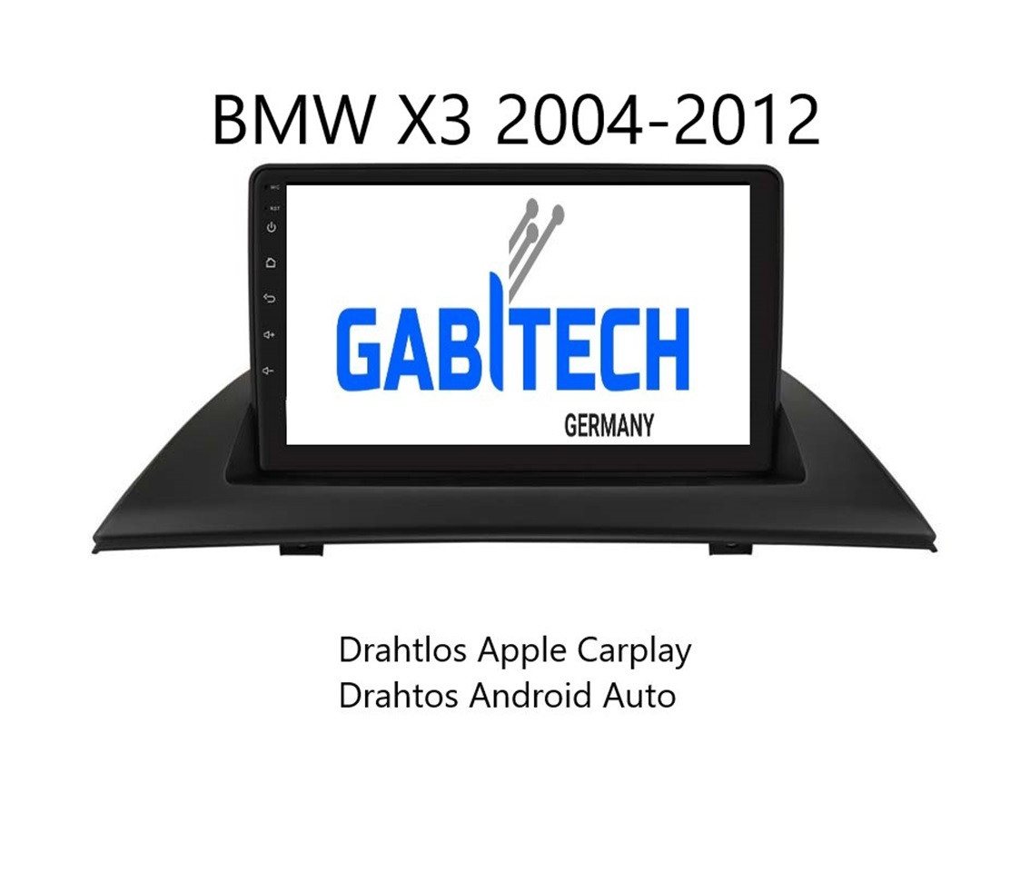 GABITECH BMW X3 E83 2004-2012 9 zoll Android 11 Autoradio Autoradio von GABITECH