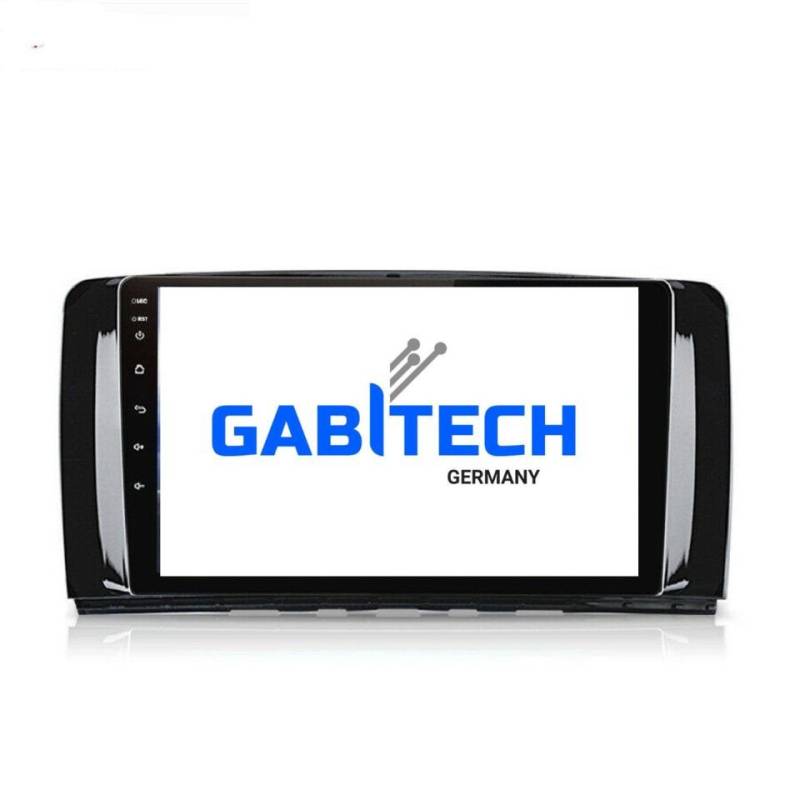 GABITECH 9 Zoll Android 13 Autoradio für Mercedes Benz R-Klasse GPS Carplay Autoradio (Drahtloses Carplay & AndroidAuto,3D Navi, 4GB RAM, 64GB ROM,WiFi,DAB) von GABITECH