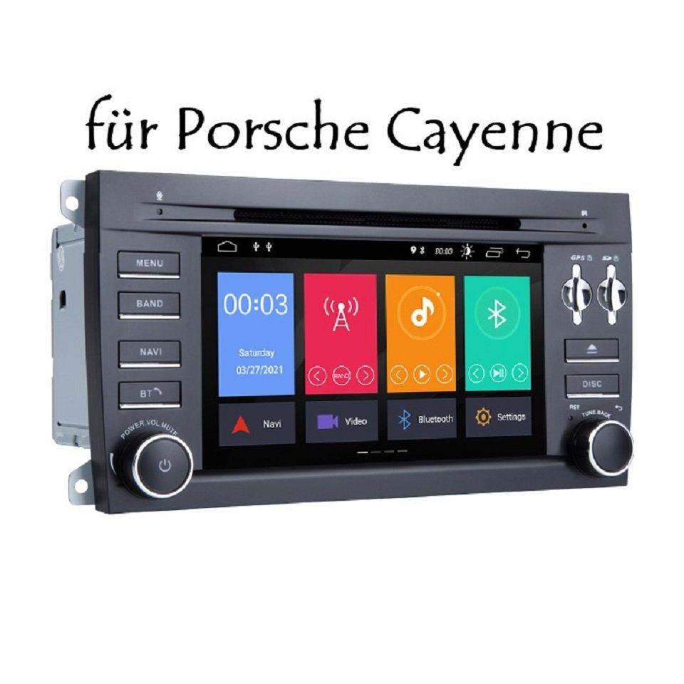 GABITECH Porsche Cayenne 7 Zoll Android 13 DVD SD USB Autoradio GPS NAVI BT Autoradio von GABITECH