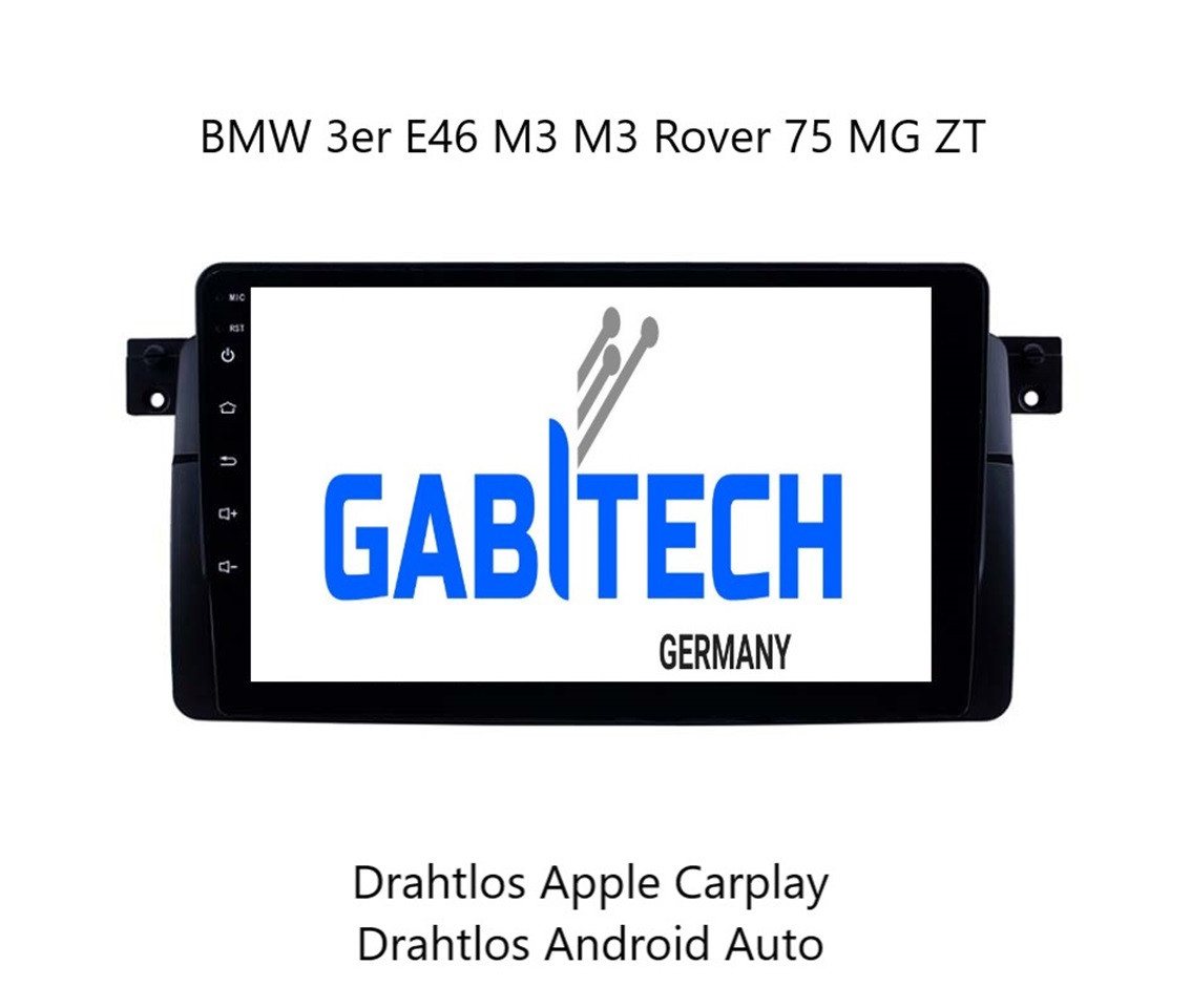 GABITECH für BMW 3er E46 M3 M3 Rover 75 MG ZT 4G RDS 1GB RAM 16GB ROM Autoradio von GABITECH