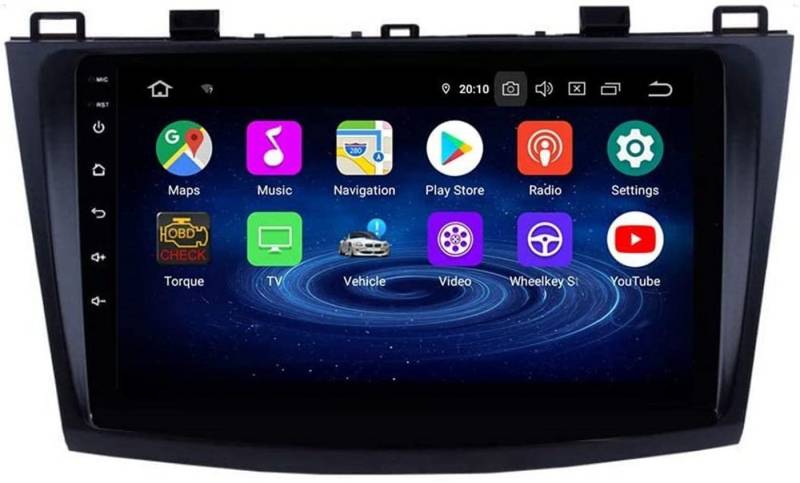 GABITECH 9 Zoll Android 13 Autoradio GPS für Mazda 3 2010-2013 4GB RAM BT RDS Autoradio (Carplay,3D Navi,Screen Mirroring,SIM Kartenslot,WiFi,unterstützt DAB) von GABITECH