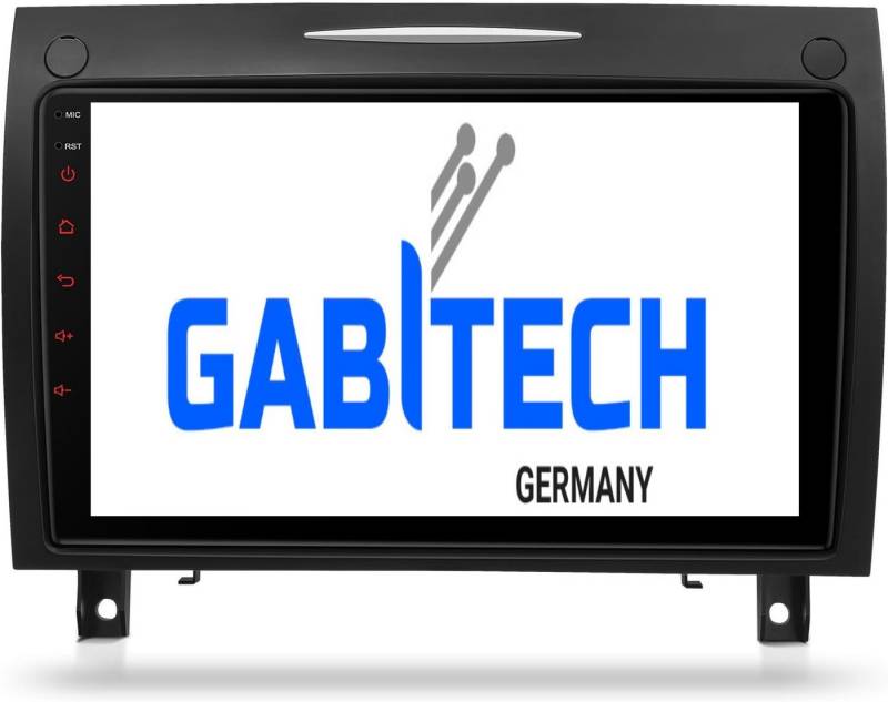 GABITECH 9 zoll Android 13 Autoradio für Mercedes Benz SLK-Class R171 Autoradio (Drahtlos Carplay und Android Auto, 8GB RAM, 128GB ROM) von GABITECH