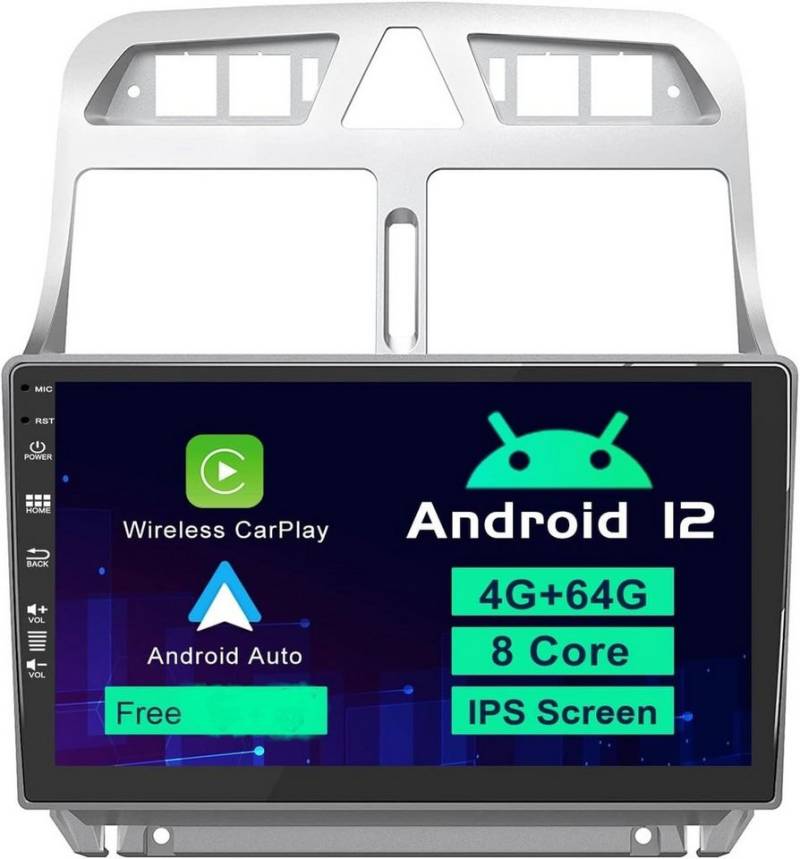 GABITECH 9" Android 13 Carplay Autoradio für Peugeot 307 Bluetooth SD GPS Autoradio von GABITECH
