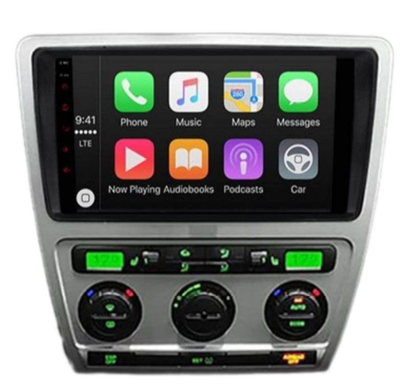 GABITECH 9 Zoll Android Carplay Autoradio Navi für Skoda Octavia und Yeti Autoradio (Drahtloses Carplay & AndroidAuto,3D Navi, 4GB RAM, 64GB ROM,WiFi,DAB) von GABITECH