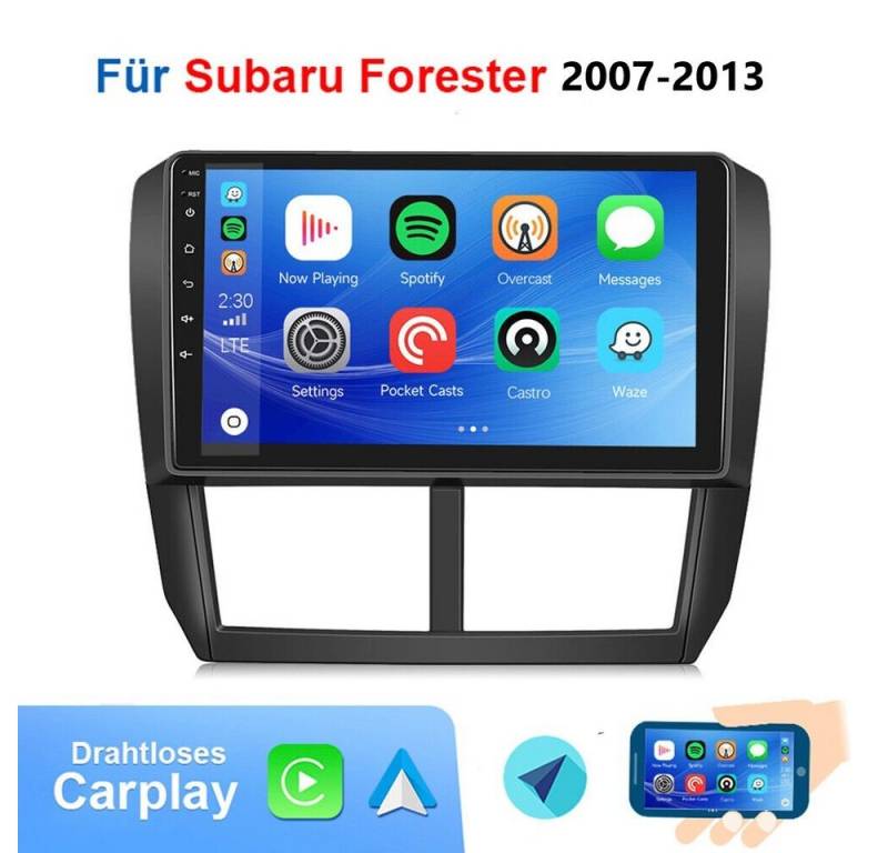 GABITECH für Subaru Forester impreza 2007-2013. 9 Zoll Android 13 Autoradio GPS Einbau-Navigationsgerät von GABITECH