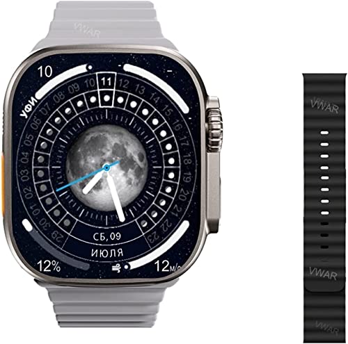GABLOK Smartwatches 49mm Case Bluetooth Communication IP68 Water Resistant Men Electronics (Color : Gold Ocean Black, Size : 1) von GABLOK