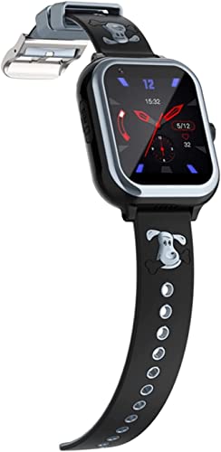 GABLOK Smartwatches 4G GPS WiFi Positioning Phone Video SOS Face Lock Water Resistant Electronics (Color : Black1, Size : North South America) von GABLOK