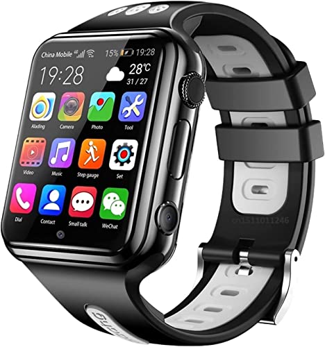 GABLOK Smartwatches 4G GPS WiFi Positioning Student Children 9.0 System Bluetooth SIM Card Electronics (Color : Black1-gray1, Size : 1) von GABLOK