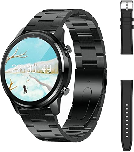 GABLOK Smartwatches Men's Sports Wireless Charging Sports Bluetooth Calling Custom Wallpaper Electronics (Color : 26 Black, Size : 1) von GABLOK