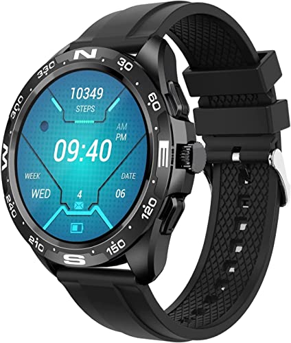 GABLOK Smartwatches Men's Sports Wireless Charging Sports Bluetooth Calling Custom Wallpaper Electronics (Color : I32 Black, Size : 1) von GABLOK